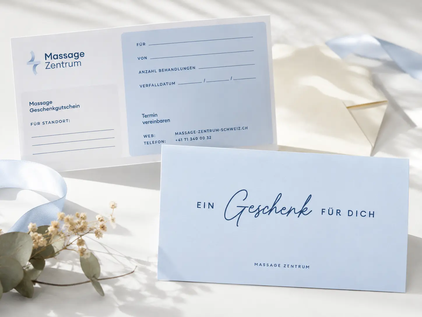 Massage-Gutschein für eine Behandlung im Massage Zentrum Köniz